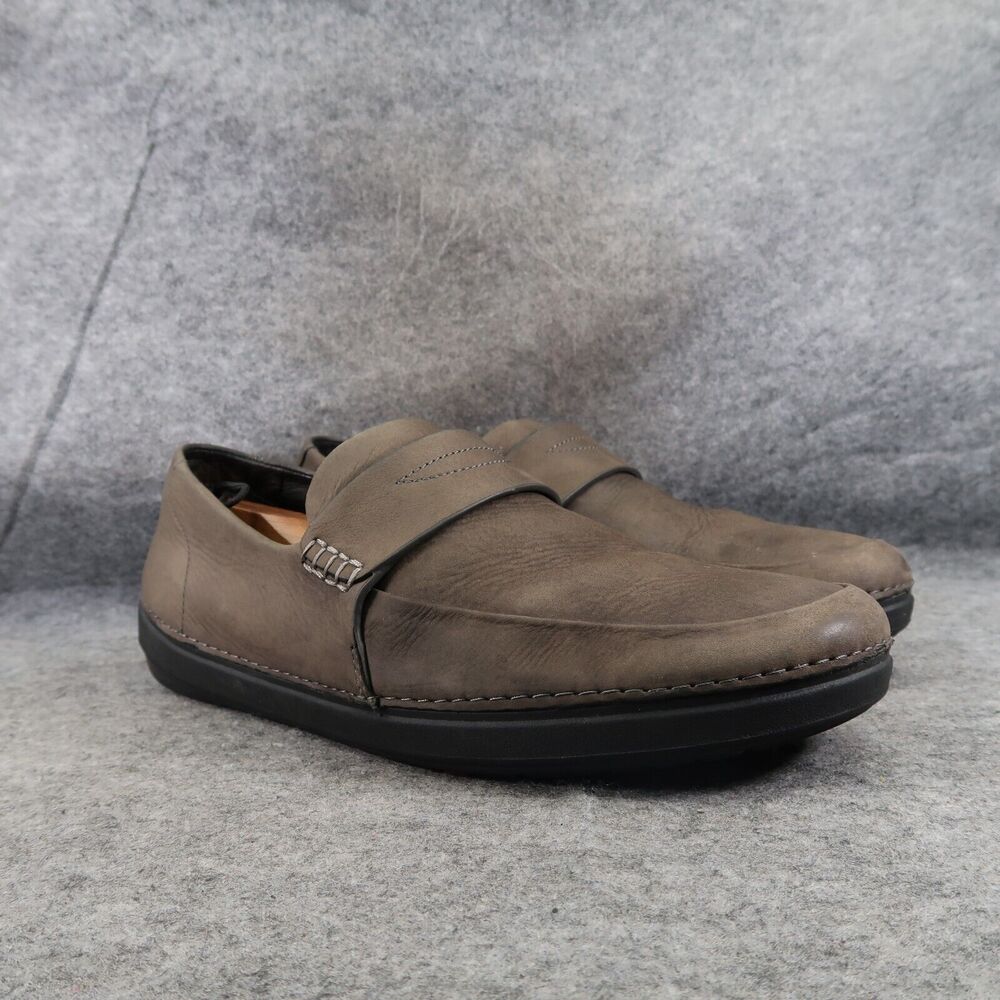 FitFlop Shoes Men 13 Loafer Slip On Comfort Classic Toning Leather Walking Brown